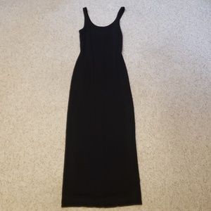 Express black maxi tank dress